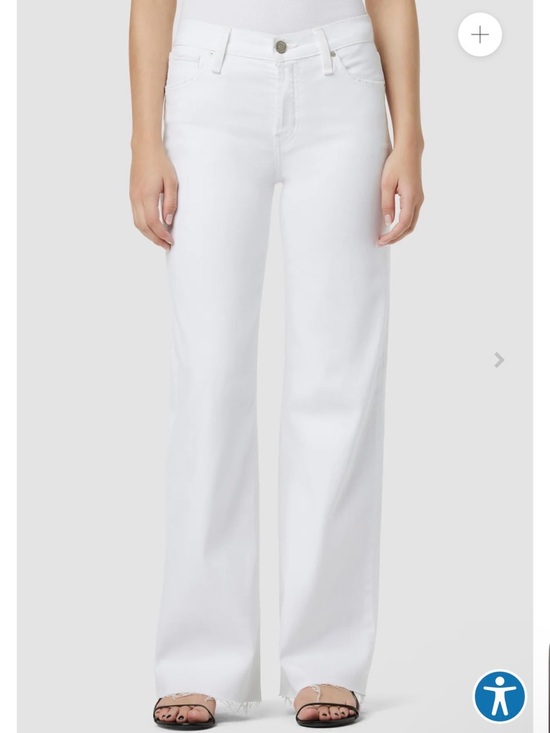 Hudson Jeans Denim - NWT Hudson High Rise Wide Leg Rosie white lily  jeans